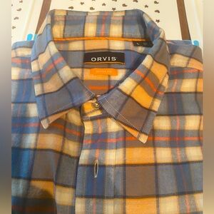 NWOT Orvis Men’s Long Sleeve Flannel Plaid Shirt - Size Large